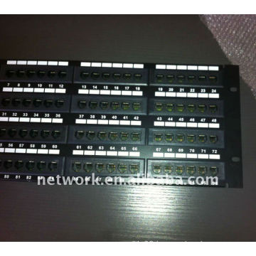 19 inch 4U 96 ports cat5e rj45 patch panels 110 Krone Dual IDC